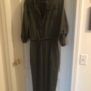 New York & Company Olive green jumpsuit. Size Small